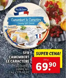 Lidl Sýr camembert le caractére nabídka