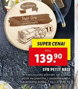 Lidl Sýr petit brie nabídka