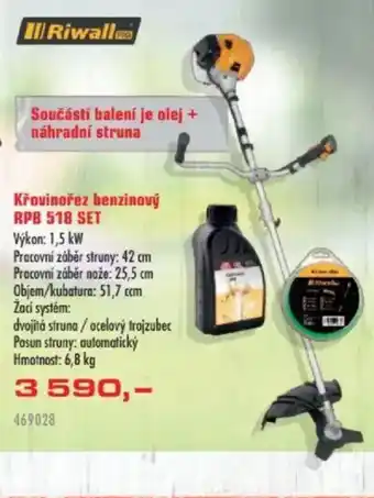 Uni Hobby Křovinořez benzinový RPB 518 SET nabídka