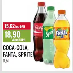 Ratio COCA-COLA, FANTA, SPRITE nabídka