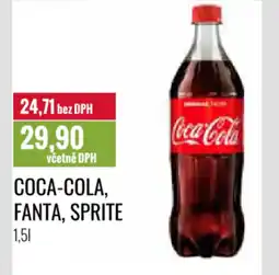 Ratio COCA-COLA, FANTA, SPRITE nabídka