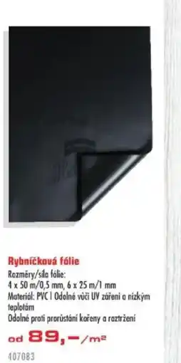 Uni Hobby Rybníčková fólie Rozměry/sila fólie: nabídka
