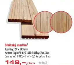 Uni Hobby Sibiřský modřín Rozměry: 27 x 143 mm nabídka
