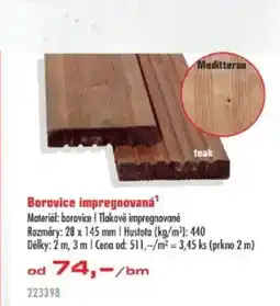 Uni Hobby Borovice impregnovaná nabídka