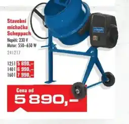 Uni Hobby Stavební míchačka Scheppach nabídka