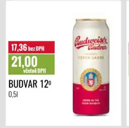 Ratio Budvar 12° nabídka
