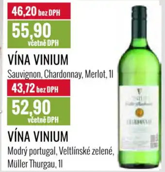 Ratio Vína Vinium nabídka