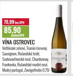 Ratio Vína Ostrovec nabídka
