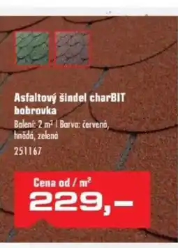 Uni Hobby Asfaltový šind bobrovka el charBIT nabídka
