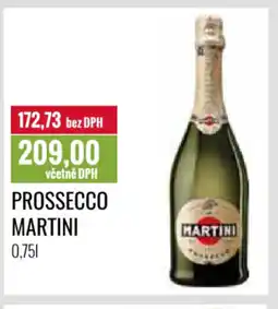 Ratio Prossecco Martini nabídka