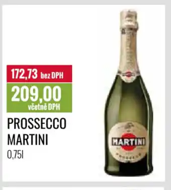 Ratio Prossecco Martini nabídka