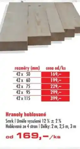 Uni Hobby Hranoly hoblované nabídka