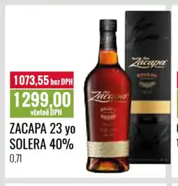Ratio Zacapa 23 yo Solera 40% nabídka