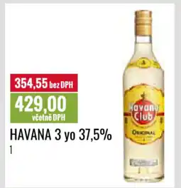 Ratio Havana 3 yo 37,5% nabídka
