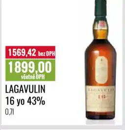 Ratio Lagavulin 16 yo 43% nabídka