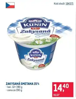 Makro Zakysaná smetana 15% nabídka