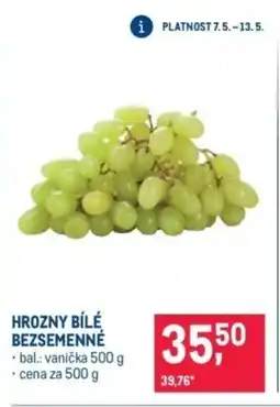 Makro Hrozny bílé bezsemenné nabídka