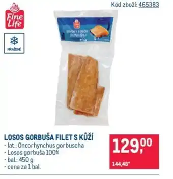 Makro Losos gorbuša filet s kůží nabídka