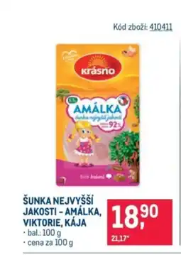 Makro Šunka nejvyšší jakosti amalka, Viktorie, kája nabídka