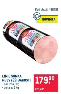 Makro Linie šunka nejvyšší jakosti nabídka