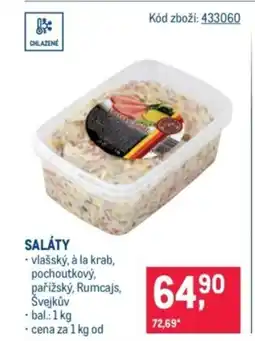 Makro Saláty nabídka