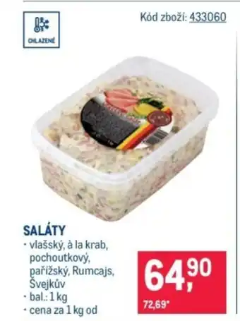 Makro Saláty nabídka