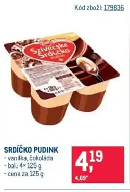 Makro Srdíčko pudink nabídka
