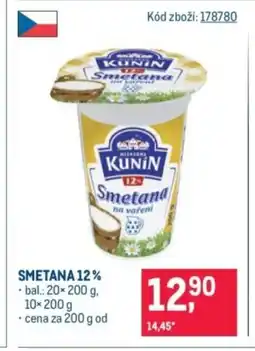 Makro Smetana 12% nabídka