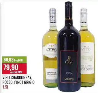 Ratio VÍNO CHARDONNAY, ROSSO, PINOT GRIGIO 1,5l nabídka