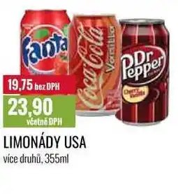 Ratio LIMONÁDY USA 355ml nabídka