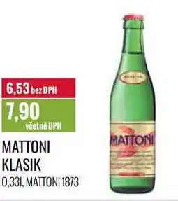 Ratio MATTONI KLASIK 0,33l nabídka