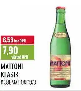 Ratio MATTONI KLASIK 0,33l nabídka