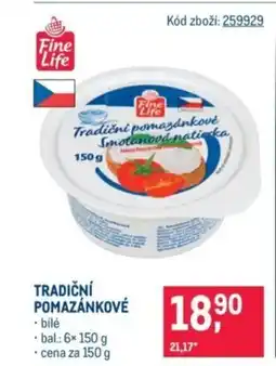 Makro Tradiční pomazánkové nabídka