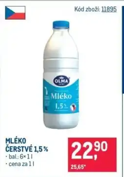 Makro OLMA Mléko čerstvé 1,5% nabídka