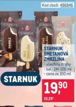 Makro Starnuk smetanová zmrzlina nabídka