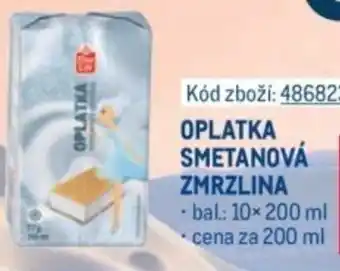 Makro Oplatka smetanová zmrzlina nabídka