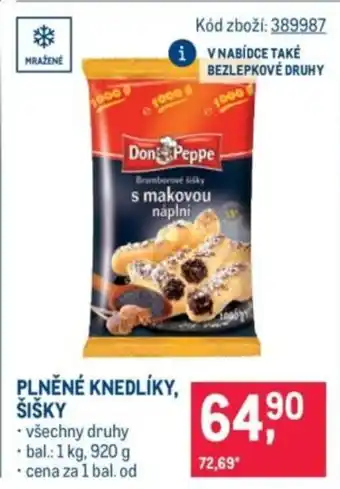 Makro Plněné knedlíky, sisky nabídka