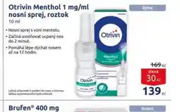 Benu Otrivin menthol nosní sprej nabídka
