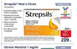 Benu Strepsils med a citron nabídka