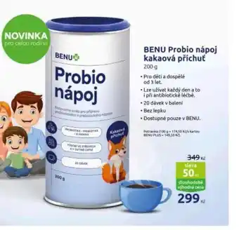Benu Benu probiotický nápoj nabídka