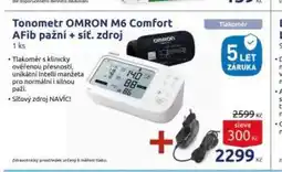 Benu Tonometr omron m6 comfort afib pažní + síť. zdroj nabídka
