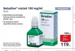 Benu Betadine nabídka