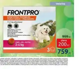 Benu Frontpro žvýkací tablety pro psy 2-4 kg nabídka