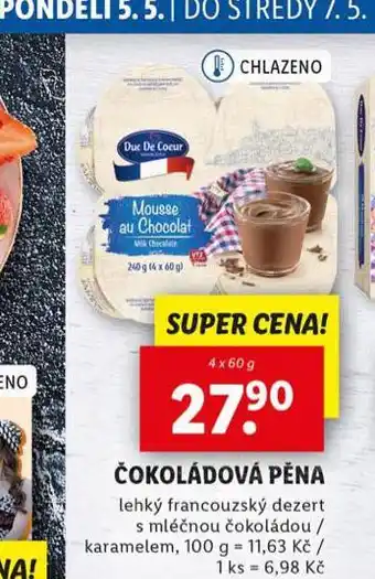 Lidl Čokoládová pěna nabídka