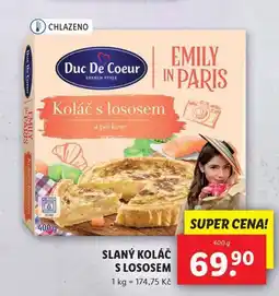 Lidl Slaný koláč s lososem nabídka