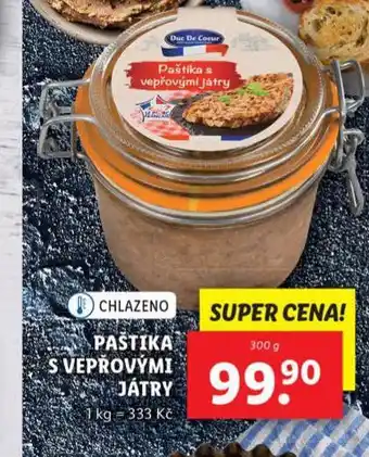 Lidl Paštika s vepřovými játry nabídka