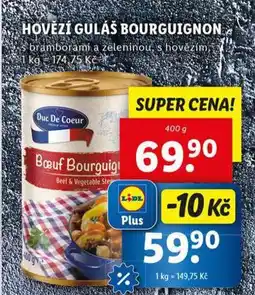 Lidl Hovězí guláš bourguignon nabídka