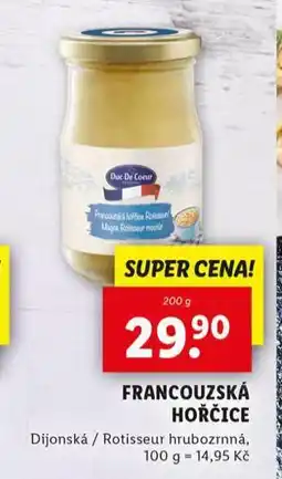Lidl Francouzská hořčice nabídka