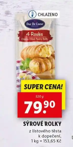 Lidl Sýrové rolky nabídka
