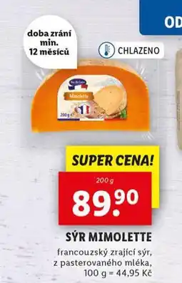 Lidl Sýr mimolette nabídka